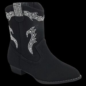 Forever Link Girl Western Cowgirl Boots with Rhinestone Detailing Size 8 NIB